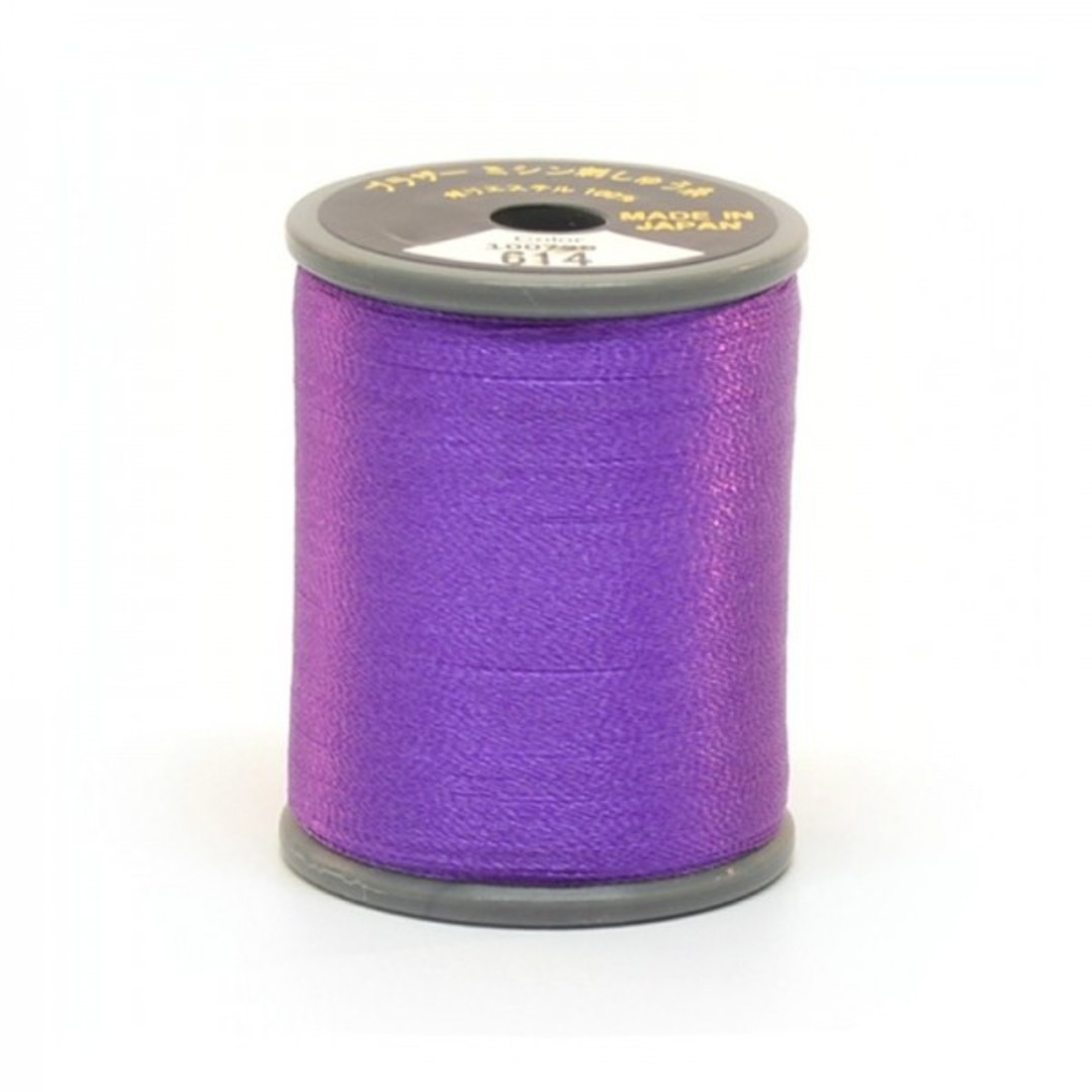 Brother Embroidery Thread - 300m - Purple 614 image 0